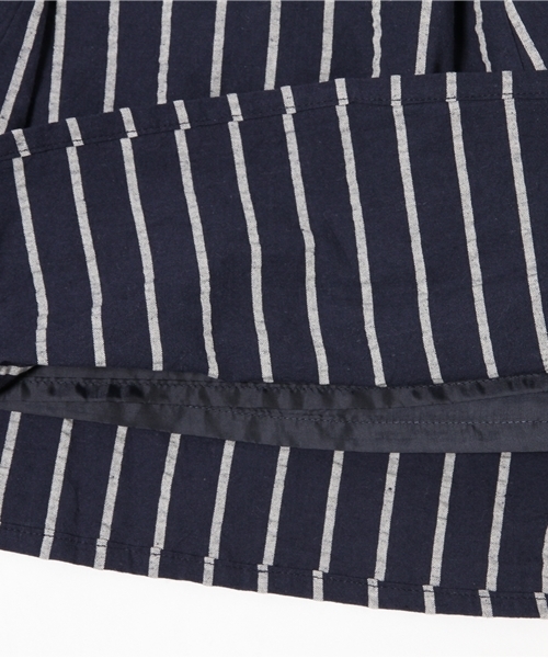 DISCOAT（ディスコート）の「【Discoat】綿麻サッカーハギフレアスカート（スカート・レディース・ホワイト/オフホワイト/ネイビー・LARGE/MEDIUM）」の8枚目の写真