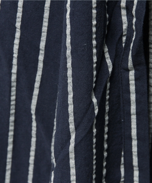 DISCOAT（ディスコート）の「【Discoat】綿麻サッカーハギフレアスカート（スカート・レディース・ホワイト/オフホワイト/ネイビー・LARGE/MEDIUM）」の9枚目の写真