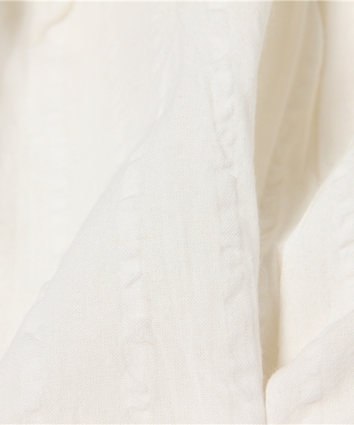 DISCOAT（ディスコート）の「【Discoat】綿麻サッカーハギフレアスカート（スカート・レディース・ホワイト/オフホワイト/ネイビー・LARGE/MEDIUM）」の10枚目の写真