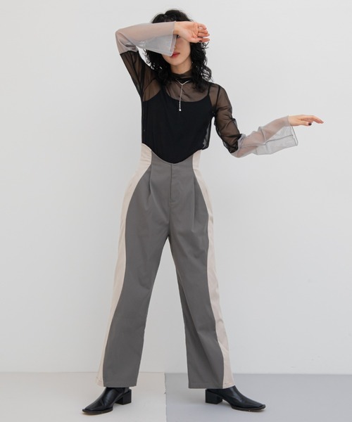 VACANCY(ヴァカンシー)の「配色刺繍タトゥーシアートップス(Tシャツ/カットソー・レディース・ブルー/ブラック/グレー/グリーン・FREE)」の9枚目の写真