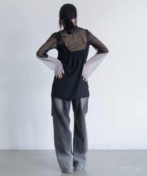 タトゥー柄　シアージャージークルーネックトップ（新品タグ付） タトゥー柄 シアージャージークルーネックトップ（新品タグ付