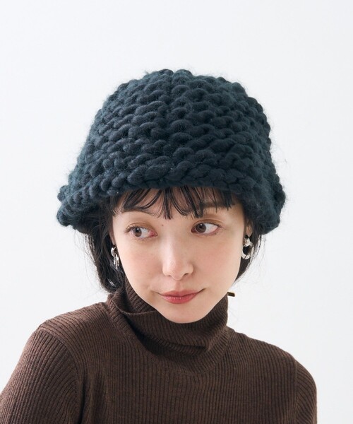 FREAK'S STORE（フリークスストア）の「ボリューム ニットハット（ニットキャップ/ビーニー・レディース・オレンジ/ブラック/ベージュ・ONE SIZE）」の11枚目の写真