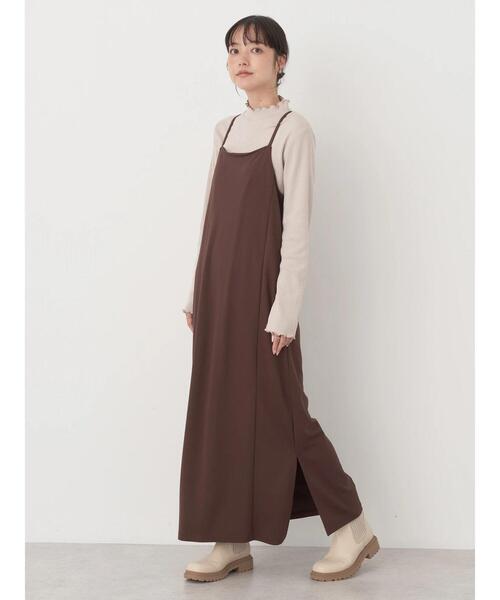 earth music&ecology（アースミュージックアンドエコロジー）の「チェーンリブハイネックプルオーバー（Tシャツ/カットソー・レディース・ブルー/ベージュ/ブラック/アイボリー/その他9/ピンク・S/M）」の9枚目の写真