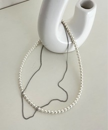 prose verse | パールXチェーン2連ネックレス(ネックレス)