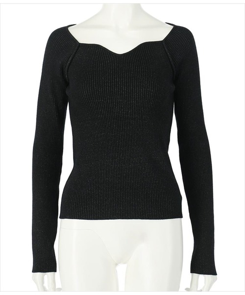 ANAP(アナップ)の「キーネックリブニットトップス(ニット/セーター・レディース・アイボリー/ブラック/ベージュ/ネイビー・FREE)」の22枚目の写真