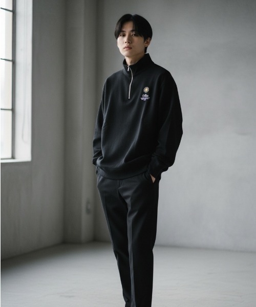 A.en(エイエン )の「MARGARET HALF ZIP SWEATSHIRT(スウェット・メンズ・グレー/ブラック・LARGE/X-LARGE)」の11枚目の写真