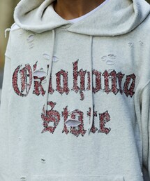 FREAK'S STORE | FREAK’S STORE/フリークスストア 15oz HEAVY WEIGHT フーディー OKLAHOMA/ダメージ加工/ヘビーウェイト スウェットパーカー/リラックスフィット/USAコットン(パーカー)
