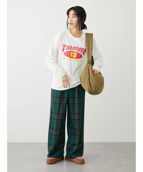CRAFT STANDARD BOUTIQUE(クラフトスタンダードブティック)の「軽量キルティングショルダーバッグ(トートバッグ・レディース・ブラック/オリーブ・FREE)」の8枚目の写真