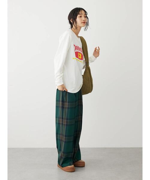 CRAFT STANDARD BOUTIQUE(クラフトスタンダードブティック)の「軽量キルティングショルダーバッグ(トートバッグ・レディース・ブラック/オリーブ・FREE)」の9枚目の写真