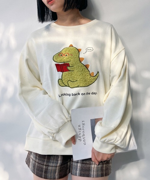AS KNOW AS plus（アズノゥアズプラス）の「☆ふわふわアニマルプルオーバー【UNISEX ITEM】（スウェット・レディース・アイボリー/ピンク/スミクロ/ブルー/アイボリー系/ブラック系/ネイビー系/ブラウン系/ブラック系1/アイボリー系1/ブルー系1/ピンク系1/アイボリー系2/ネイビー系2/ブラック系2/ピンク系2/ブラック系3/アイボリー系3/ベージュ系3/ブルー系3/ブラック系4/ライトグリーン系4/ベージュ系4/ホワイト系4/ブルー系5/ベージュ系5/ホワイト系5/ブラック系5/アイボリー系6/ベージュ系6/ブラック系6/ネイビー系6/ブルー系6・FREE）」の21枚目の写真