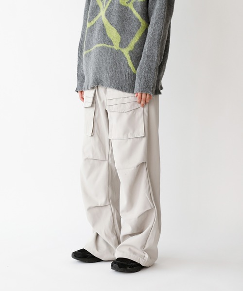 △front flap wide cargo pant/フロントフラップ ワイド カーゴ
