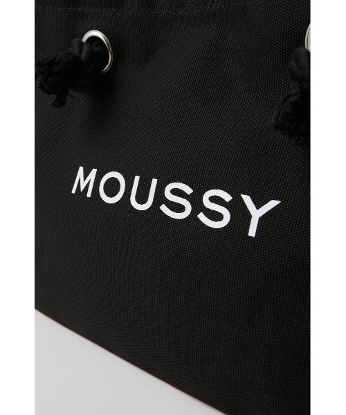 MOUSSY(マウジー)の「MOUSSY SOUVENIR ショッパー(トートバッグ・レディース・ブラック/ホワイト・FREE)」の7枚目の写真