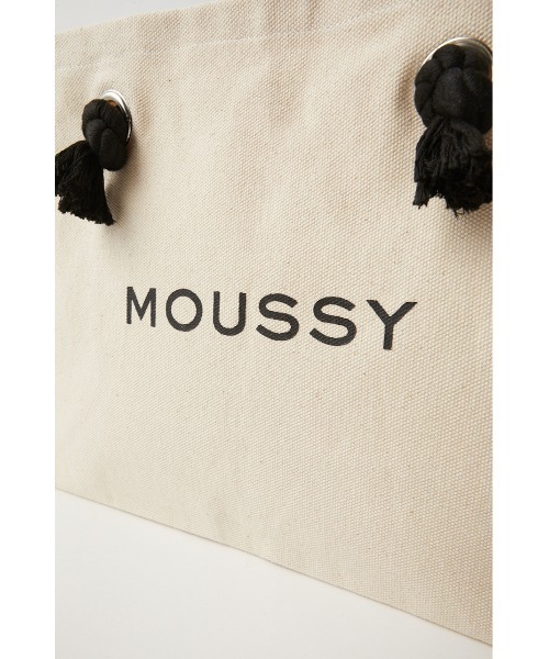 MOUSSY(マウジー)の「MOUSSY SOUVENIR ショッパー(トートバッグ・レディース・ブラック/ホワイト・FREE)」の8枚目の写真