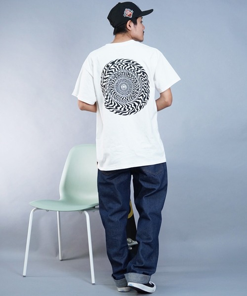 spitfire(スピットファイア)の「SPITFIRE/スピットファイア 半袖Tシャツ ルーズシルエット バックプリント ポケット SWIRLED CLASSIC(Tシャツ/カットソー・メンズ・ホワイト・XL/L/M)」の2枚目の写真