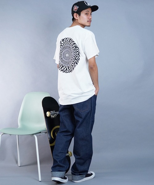 spitfire(スピットファイア)の「SPITFIRE/スピットファイア 半袖Tシャツ ルーズシルエット バックプリント ポケット SWIRLED CLASSIC(Tシャツ/カットソー・メンズ・ホワイト・XL/L/M)」の3枚目の写真