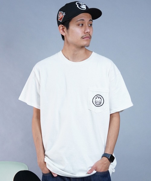 spitfire(スピットファイア)の「SPITFIRE/スピットファイア 半袖Tシャツ ルーズシルエット バックプリント ポケット SWIRLED CLASSIC(Tシャツ/カットソー・メンズ・ホワイト・XL/L/M)」の7枚目の写真