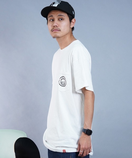 spitfire(スピットファイア)の「SPITFIRE/スピットファイア 半袖Tシャツ ルーズシルエット バックプリント ポケット SWIRLED CLASSIC(Tシャツ/カットソー・メンズ・ホワイト・XL/L/M)」の8枚目の写真