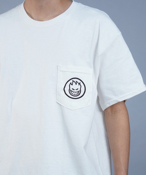 spitfire(スピットファイア)の「SPITFIRE/スピットファイア 半袖Tシャツ ルーズシルエット バックプリント ポケット SWIRLED CLASSIC(Tシャツ/カットソー・メンズ・ホワイト・XL/L/M)」の4枚目の写真