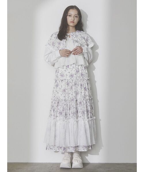 merry jenny（メリージェニー）の「twinkleニットリボンビスチェ（キャミソール・レディース・ブラック/シルバー/オフホワイト・FREE）」の22枚目の写真