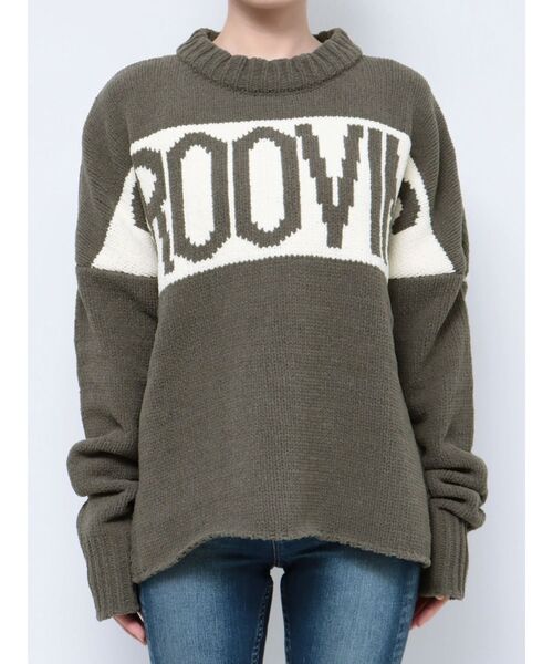 GYDA（ジェイダ）の「GROOVING モール ニット トップス（ニット/セーター・レディース・アイボリー/チャコールグレー/ラベンダー・FREE）」の22枚目の写真