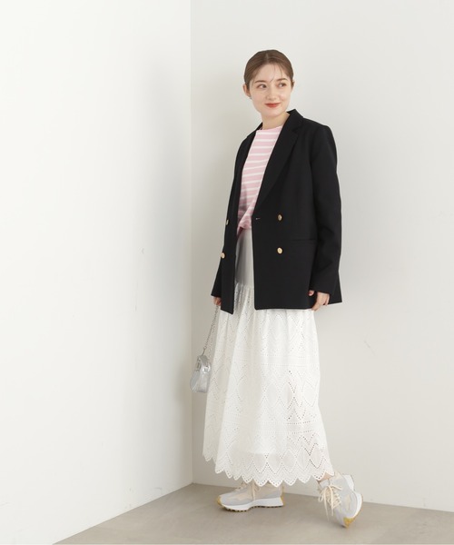 N.（N. Natural Beauty Basic）（エヌエヌナチュラルビューティーベーシック）の「【S Size Line】◆コットンレースフレアスカート（スカート・レディース・ブラック/オフホワイト・MEDIUM/SMALL）」の5枚目の写真