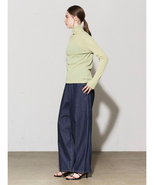 tシャツ MIDIUMISOLID モックネックプルオーバー レディース セール】MIDIUMISOLID for Ladies モックネックプルオーバー（T