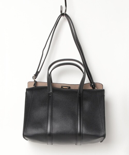 fredy emue(フレディエミュ)の「ポーチインバッグ付ショルダートートバッグ(ショルダーバッグ・レディース・ベージュ/ブラック・FREE)」の12枚目の写真