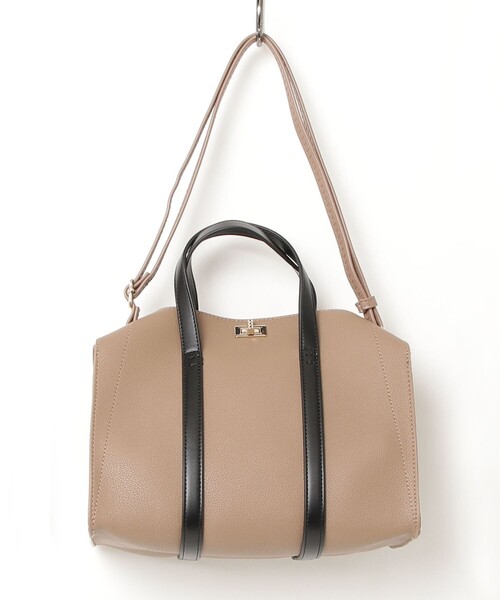 fredy emue(フレディエミュ)の「ポーチインバッグ付ショルダートートバッグ(ショルダーバッグ・レディース・ベージュ/ブラック・FREE)」の17枚目の写真