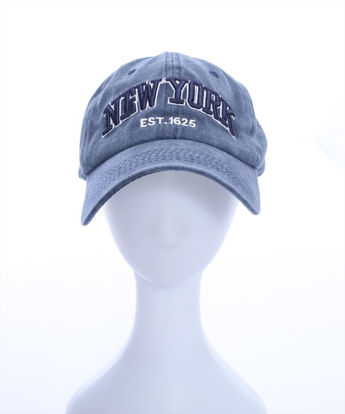 clear（クリア）の「ワッペン刺繍ロゴキャップ（キャップ・レディース・グレー/ブルー・F）」の4枚目の写真