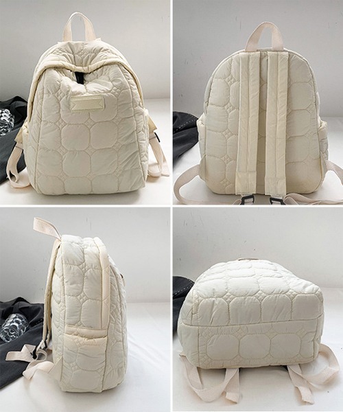 Miniministore(ミニミニストア)の「キルティングリュック レディース 韓国風(バックパック/リュック・レディース・ブラック/アイボリー/オレンジ/ブラウン/グリーン・FREE)」の19枚目の写真