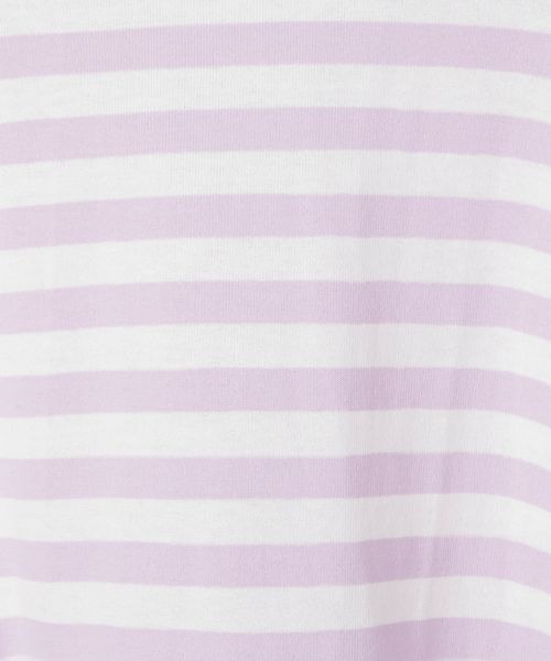 JEANASIS(ジーナシス)の「ボーダーテンジクロンTEE/104704(Tシャツ/カットソー・レディース・ホワイト系その他/パープル系その他/ネイビー系・FREE)」の6枚目の写真