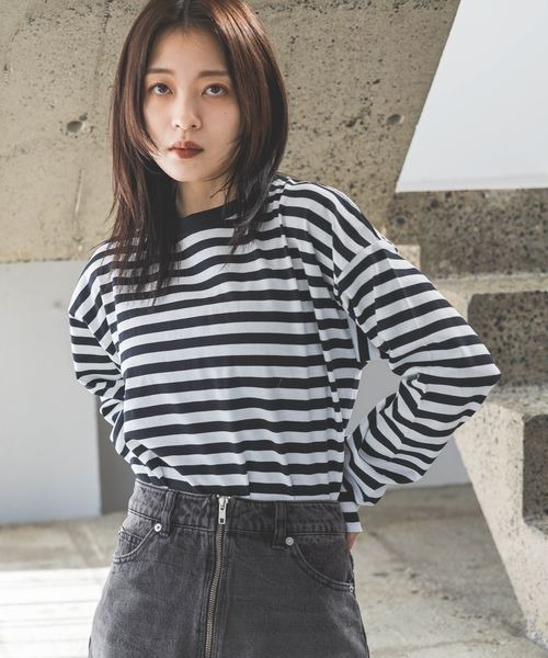 JEANASIS（ジーナシス）の「ボーダーテンジクロンTEE/104704（T