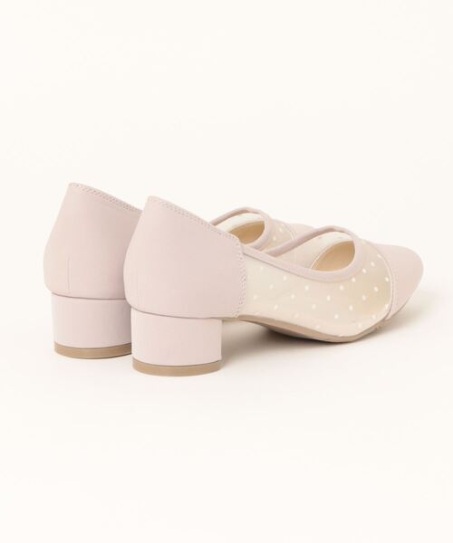 PRIVATE LABEL(プライベートレーベル)の「【PRIVATE LABEL】軽量ドットシアーパンプス(パンプス・レディース・ブラック/ピンクベージュ・22.5cm/23.0cm/23.5cm/24.0cm/24.5cm)」の4枚目の写真