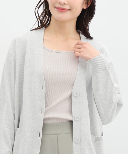 Honeys（ハニーズ）の「２ｗａｙタンクトップ（タンクトップ・レディース・スミクロ/アイボリー/ブラック/グレイッシュベージュ/ホワイト×ブラック/オレンジ系その他/ブルー/カーキ・S/M/L/LL）」の5枚目の写真