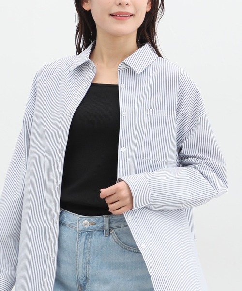 Honeys（ハニーズ）の「２ｗａｙタンクトップ（タンクトップ・レディース・スミクロ/アイボリー/ブラック/グレイッシュベージュ/ホワイト×ブラック/オレンジ系その他/ブルー/カーキ・S/M/L/LL）」の12枚目の写真