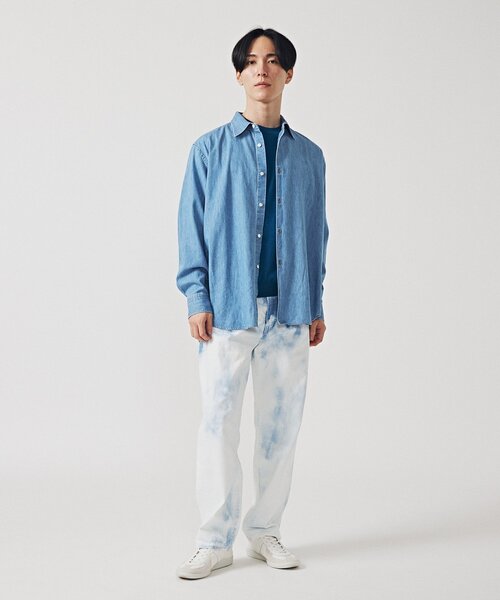 EDIFICE(エディフィス)の「ホールガーメント ニットTシャツ(ニット/セーター・メンズ・ブラック/ベージュ/ブルー/パープル・MEDIUM/LARGE)」の5枚目の写真