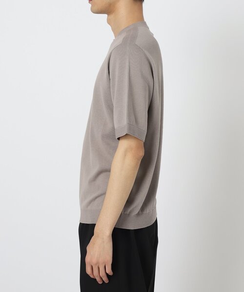 EDIFICE(エディフィス)の「ホールガーメント ニットTシャツ(ニット/セーター・メンズ・ブラック/ベージュ/ブルー/パープル・MEDIUM/LARGE)」の14枚目の写真