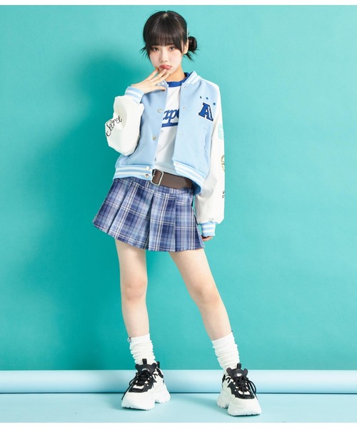 ANAP GiRL（アナップガール）の「ワッペン付ショートスタジャン