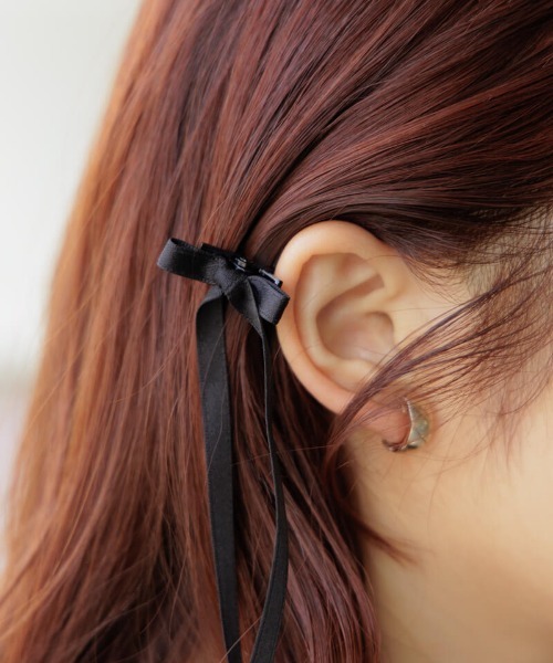 flower（フラワー）の「ルーズリボンピン（ヘアピン・レディース・ブラック/アイボリー・FREE）」の8枚目の写真