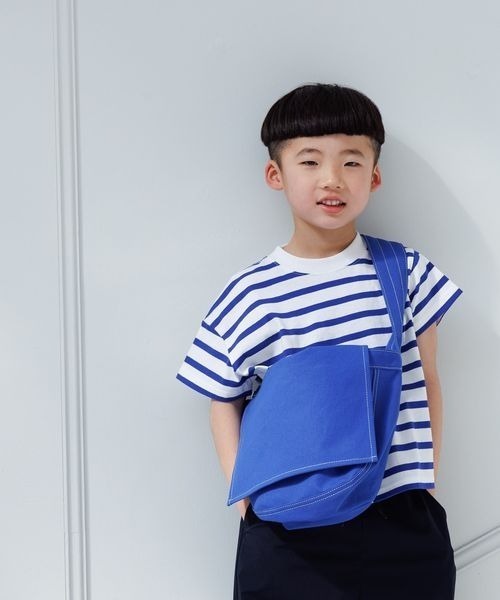 LOWRYS FARM（ローリーズファーム）の「キャンバスショルダ－　103789（ショルダーバッグ・キッズ・オフホワイト/ピンク/ブルー・FREE）」の3枚目の写真