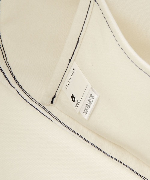 LOWRYS FARM（ローリーズファーム）の「キャンバスショルダ－　103789（ショルダーバッグ・キッズ・オフホワイト/ピンク/ブルー・FREE）」の11枚目の写真