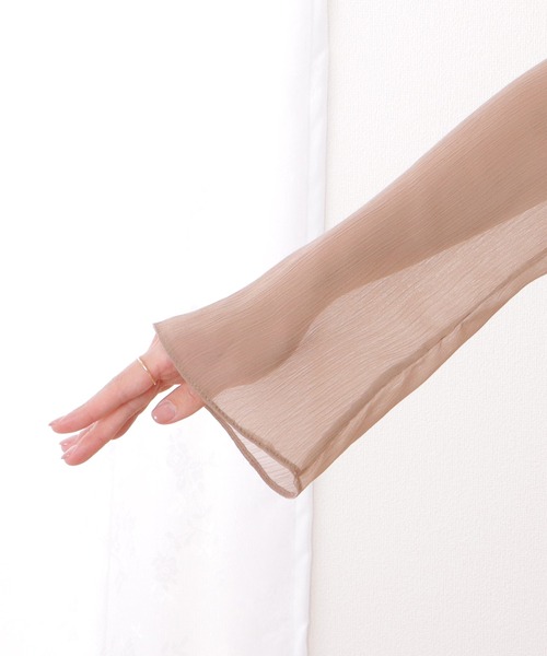 Lace Ladies(レースレディース)の「ボートネック コンパクト シアー フレア プルオーバー(Tシャツ/カットソー・レディース・ベージュ/ブラック/ピンク/ホワイト/ミント・XL/M/S)」の15枚目の写真