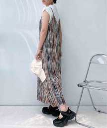 ◎プリーツキャミワンピースとTシャツ セットアイテム