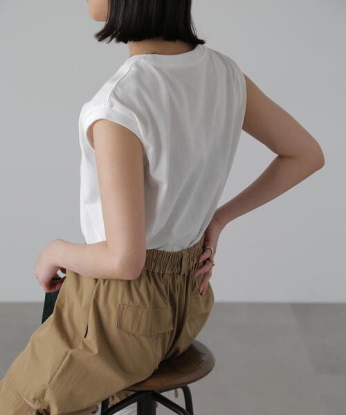 FREE'S MART（フリーズマート）の「USAコットンフレンチスリーブＴシャツ（Tシャツ/カットソー・レディース・ブルー/ホワイト/レッド/ブラック・FREE）」の22枚目の写真