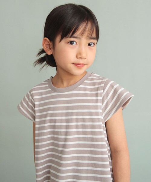 DRC branshes（ディーアールシーブランシェス）の「【WEB限定/DRC/やわらか天竺】Aライン半袖Tシャツ（Tシャツ/カットソー・キッズ・その他4/その他3/その他2/その他1/ラベンダー/ライトグリーン/ピンク/マスタード・130/90/150/140/100/110/120）」の6枚目の写真