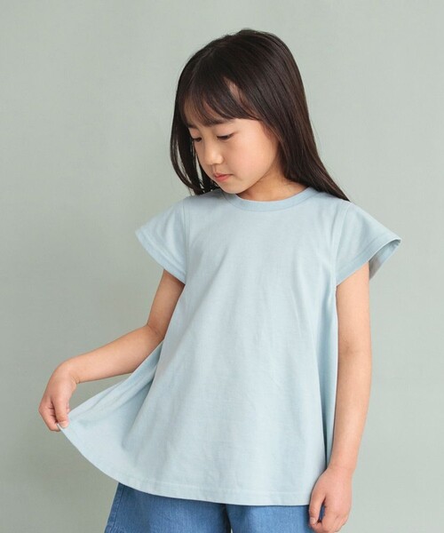 DRC branshes（ディーアールシーブランシェス）の「【WEB限定/DRC/やわらか天竺】Aライン半袖Tシャツ（Tシャツ/カットソー・キッズ・その他4/その他3/その他2/その他1/ラベンダー/ライトグリーン/ピンク/マスタード・130/90/150/140/100/110/120）」の2枚目の写真