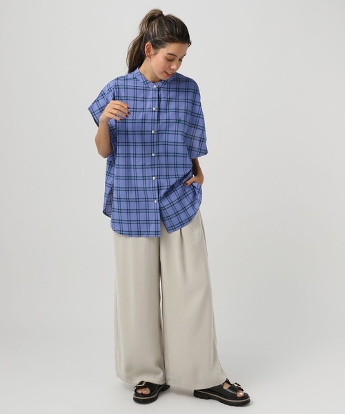 BAYFLOW（ベイフロー）の「ワイドタックイージーパンツ（その他パンツ・レディース・グレイッシュベージュ/ブラック/コーラルピンク・SMALL/MEDIUM/X-SMALL）」の20枚目の写真