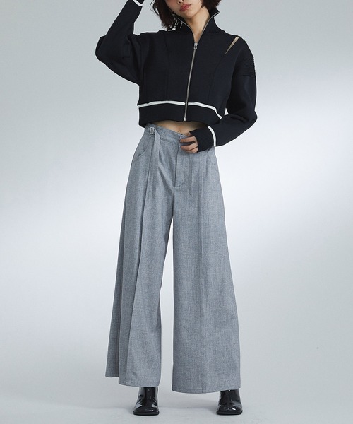 未使用品【UNITED TOKYO】カッティングニットブルゾン ウォッシャブル UNITED TOKYO（ユナイテッドトウキョウ）の「カッティングニット