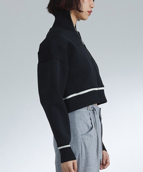 未使用品【UNITED TOKYO】カッティングニットブルゾン ウォッシャブル UNITED TOKYO（ユナイテッドトウキョウ）の「カッティングニット