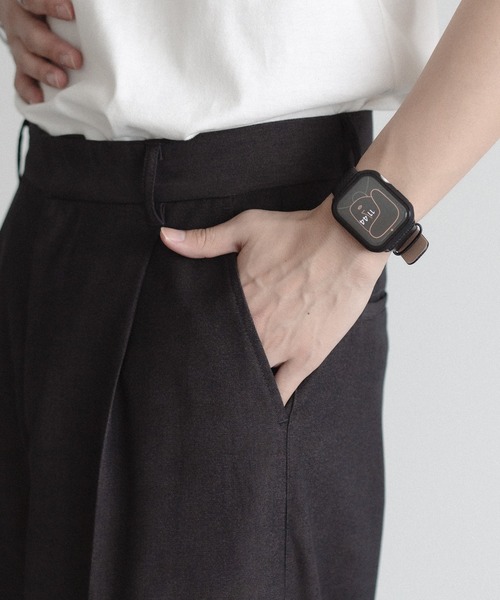 epnok（エプノック）の「センタープレスワイドバギースラックス（スラックス・メンズ・ナチュラル/ブラック/ダークブラウン/ダークグレー・SMALL/MEDIUM/LARGE）」の15枚目の写真